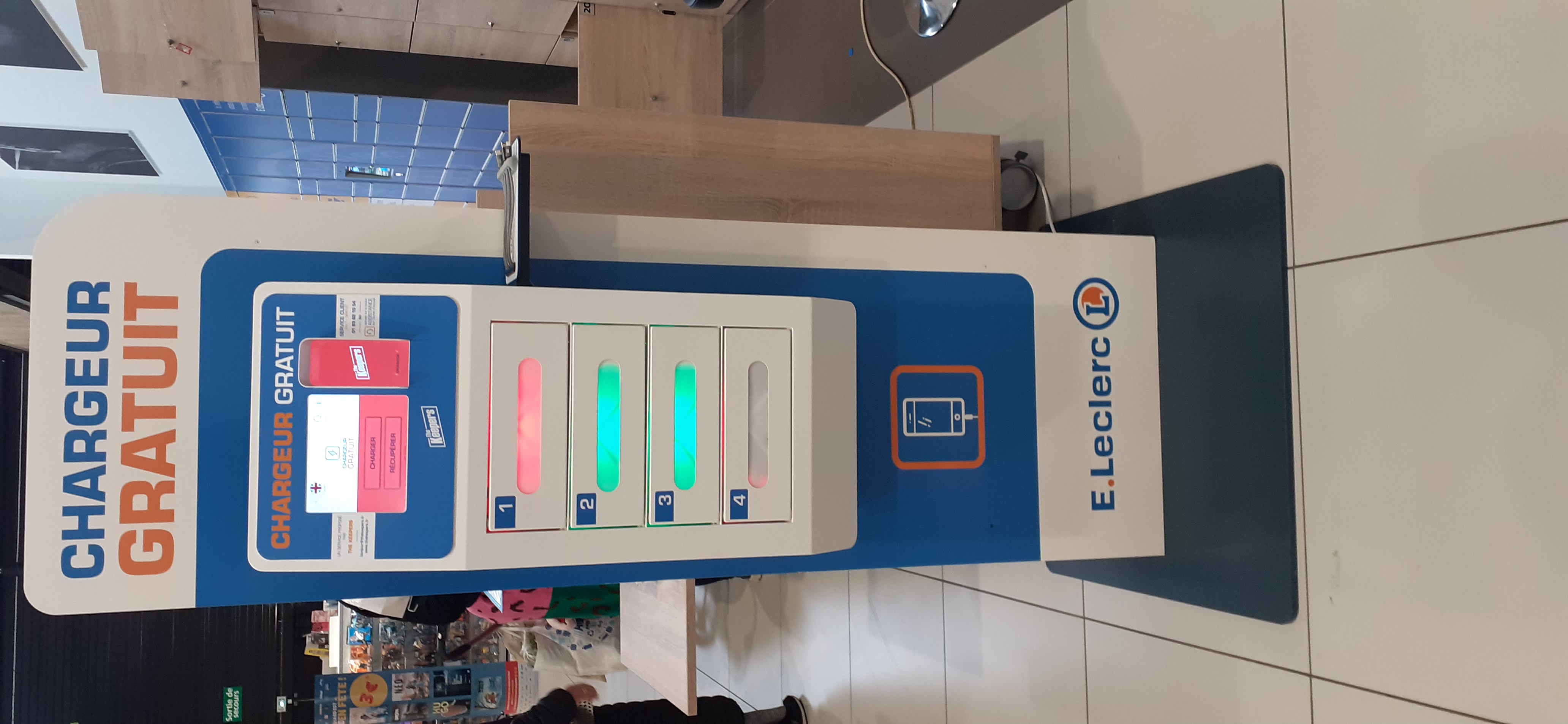Taquillas para cargar teléfonos - E.Leclerc