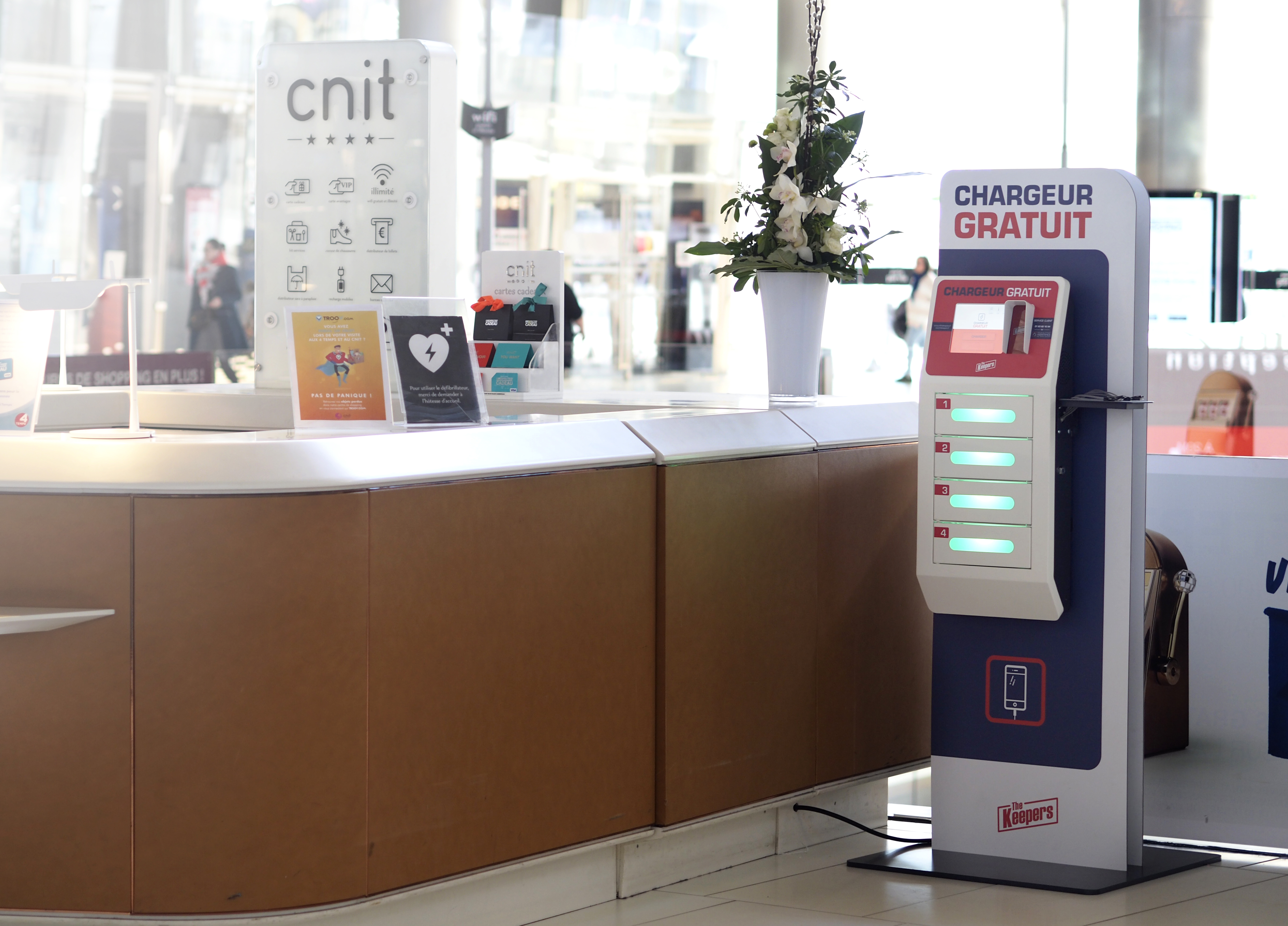 Service de recharge de téléphones pour l'accueil Service de recharge de téléphones pour l'accueil